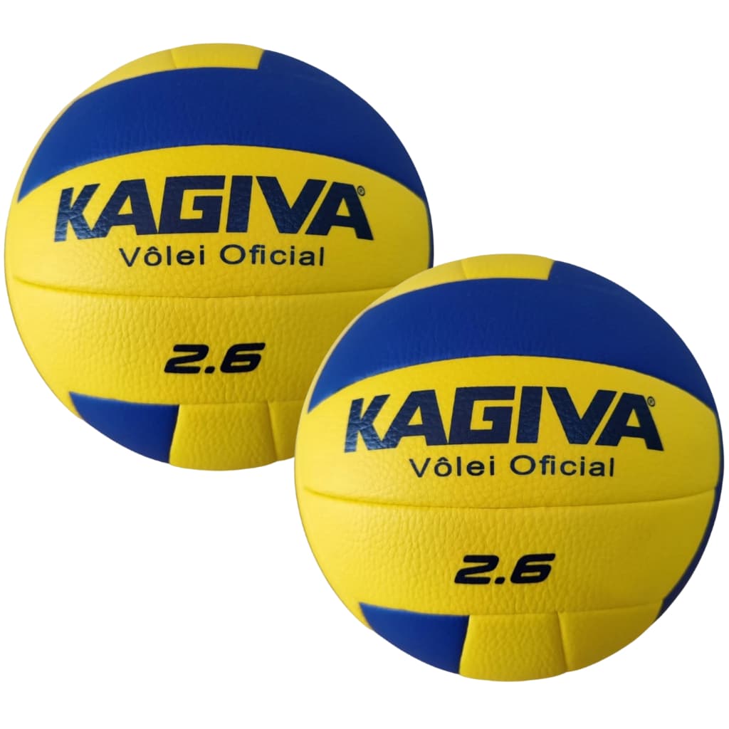 Bola De Vôlei Kagiva 2.6 Super Macia - Kit 2 Bolas
