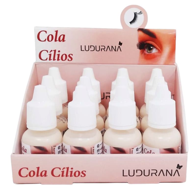 Cola Cílios Ludurana 10ml Display C/12-ATACADO