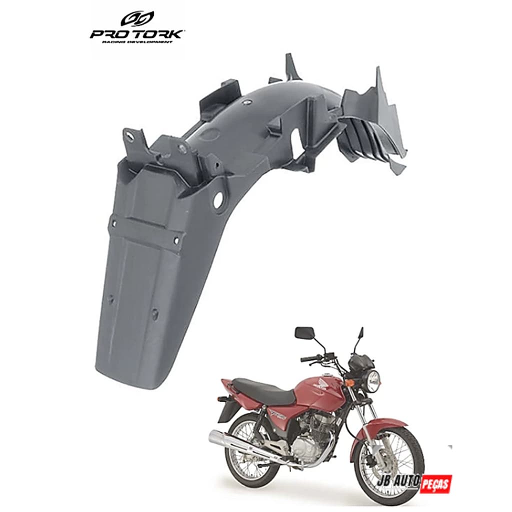 Paralama Traseiro Preto Pro Tork Titan150 2004 A 2008