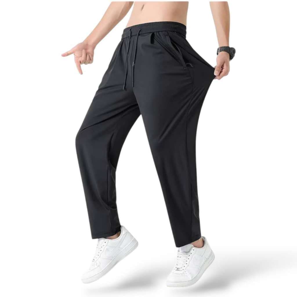 Calça Agasalho Masculina Esportiva Bolsos Com  Ziper