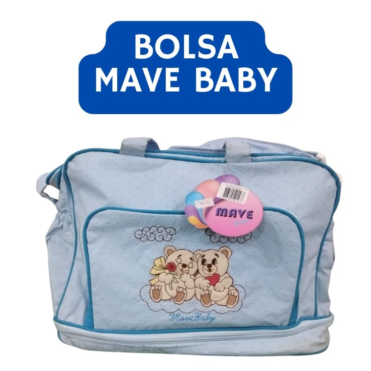 Bolsa Mave  Baby Azul - Ursinhos