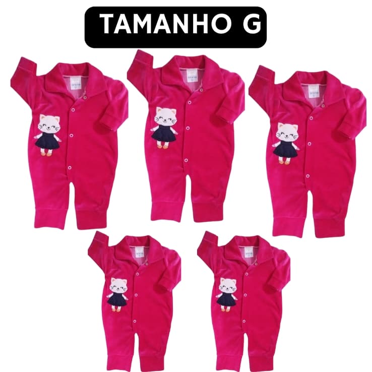 Macacão Feminino  Bebê Tamanho G Vermelho