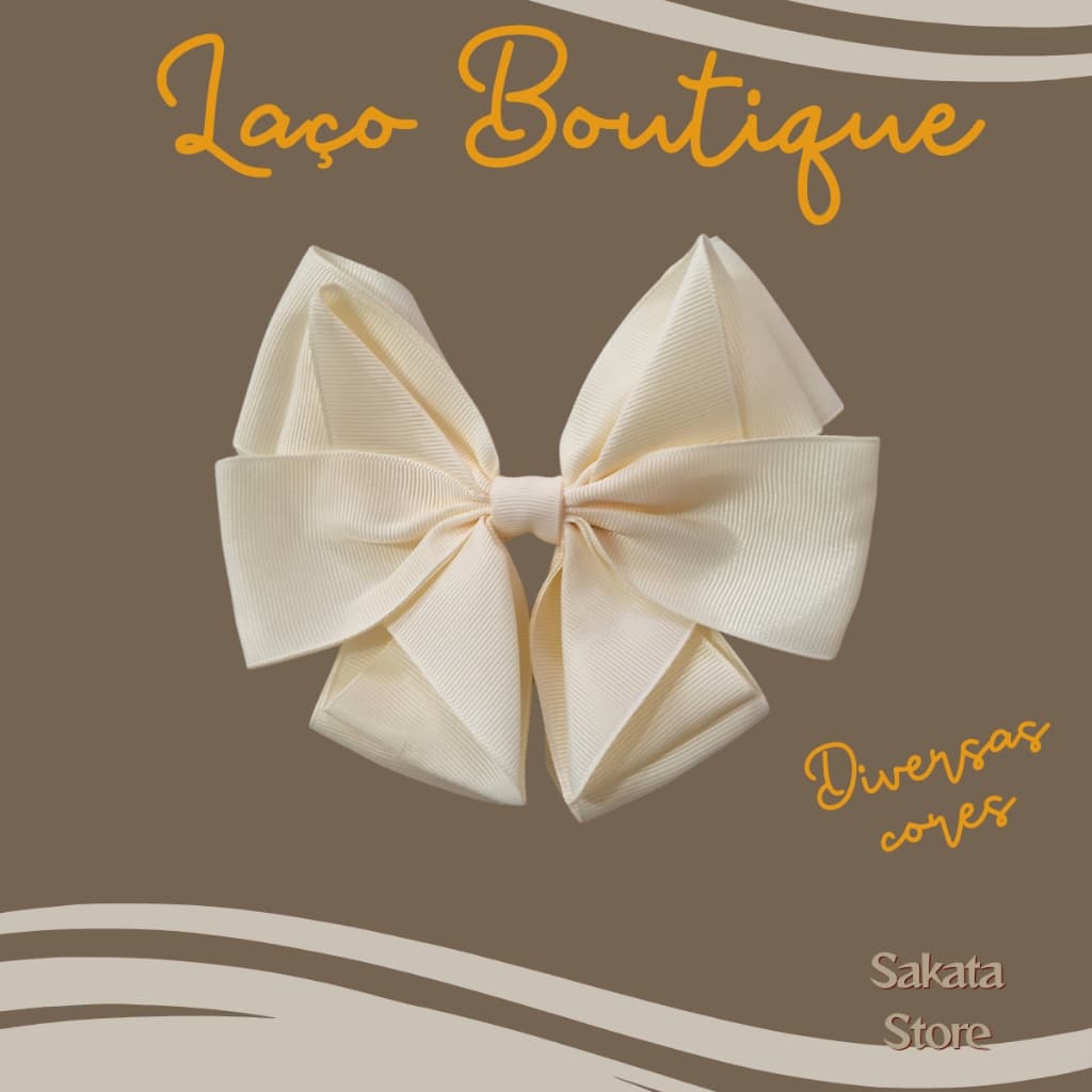 Laço De Cabelo Boutique Luxo Menina Infantil Adulto Grande