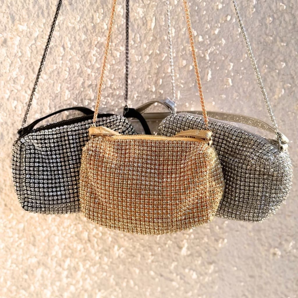 Bolsa de festa, com alça de mão e alça de corrente removível 188-14