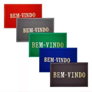 TAPETE BEM VINDO CAPACHO ENTRADA EMBORRACHADO ANTIDERRAPANTE PARA PORTA SUA CASA