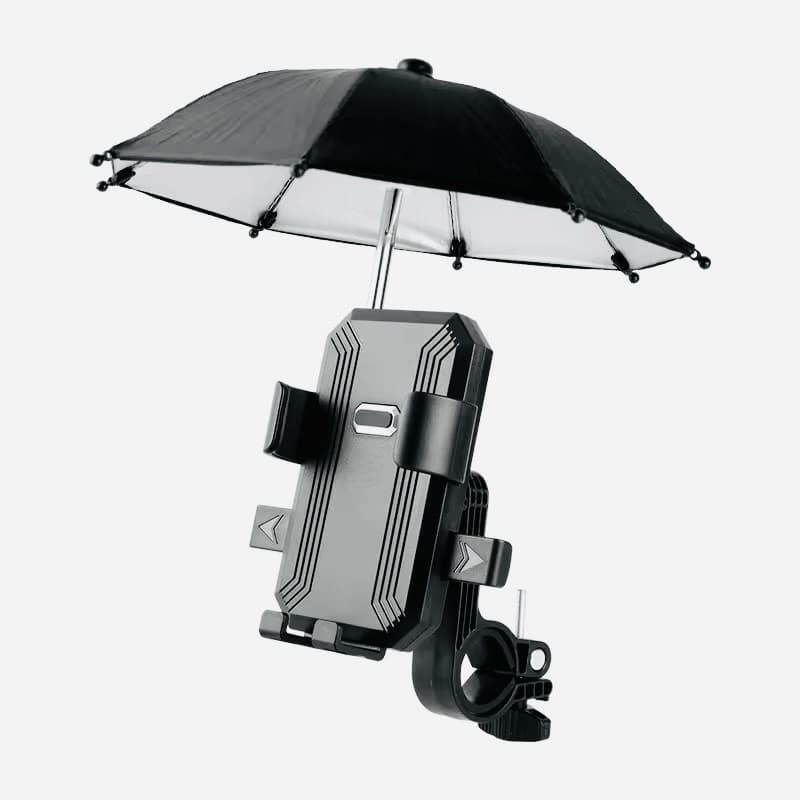Suporte Celular Moto Bike Motocicleta com Mini Guarda Chuva