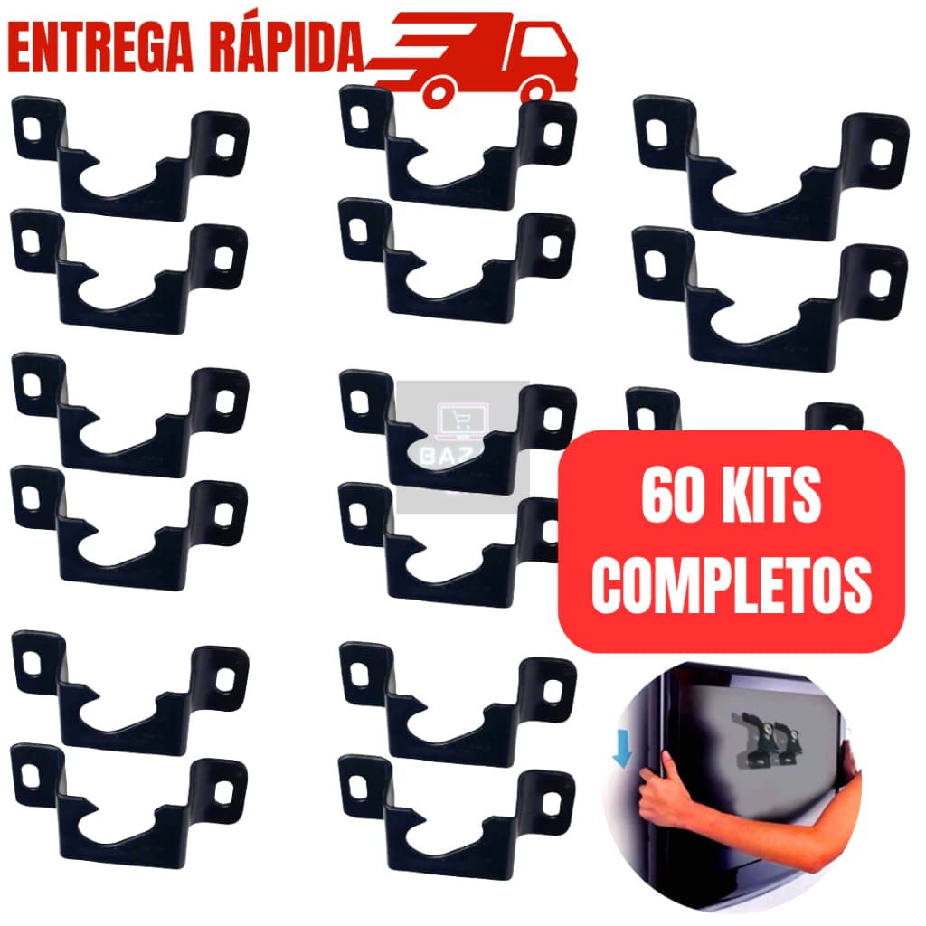 Kit 60 Suportes Fixo Universal Compacto Pequeno Para TV Led Smart Lcd Plasma 4k de 14 à 85” até 80kg