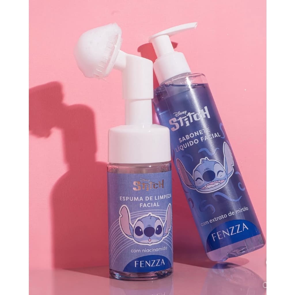 Kit Promoção Sabonetes Faciais Stitch Skincare Espuma de limpeza + sabonete líquido lançamento Fenzza- envio rápido