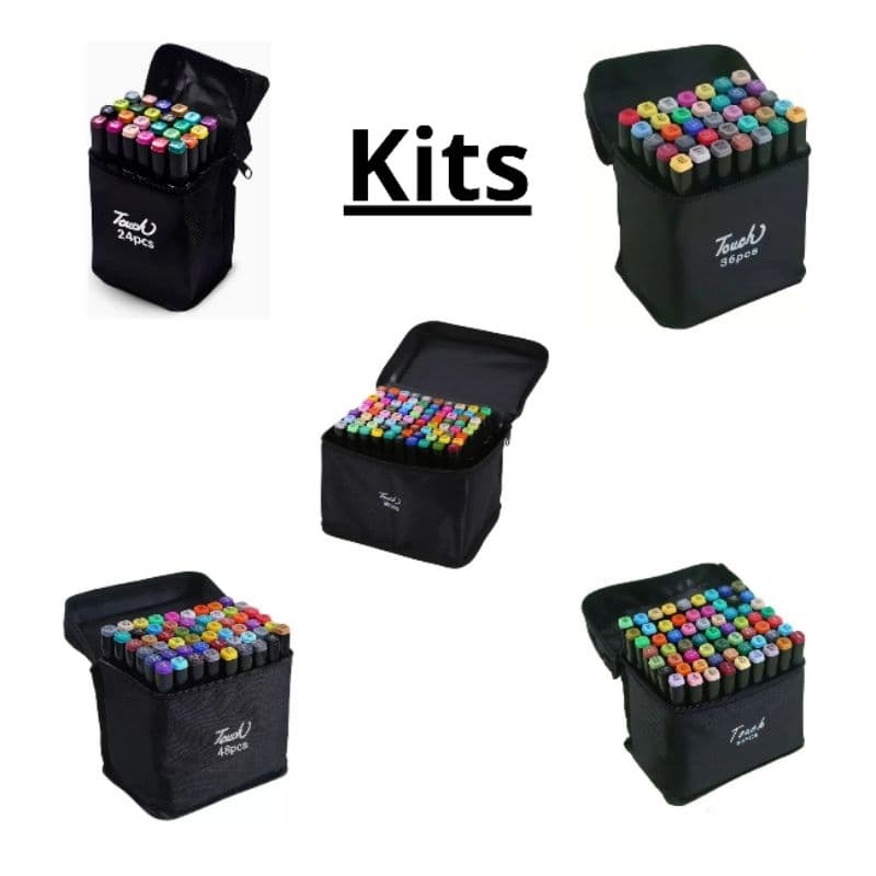 kit Canetinhas touch Completo Personalizado Profissionais Atrativo Artistas