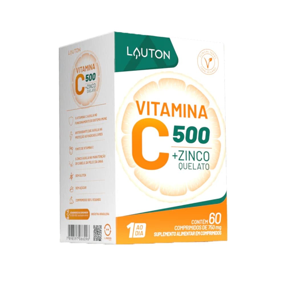 Vitamina C 60 Cápsulas Lauton Nutrition