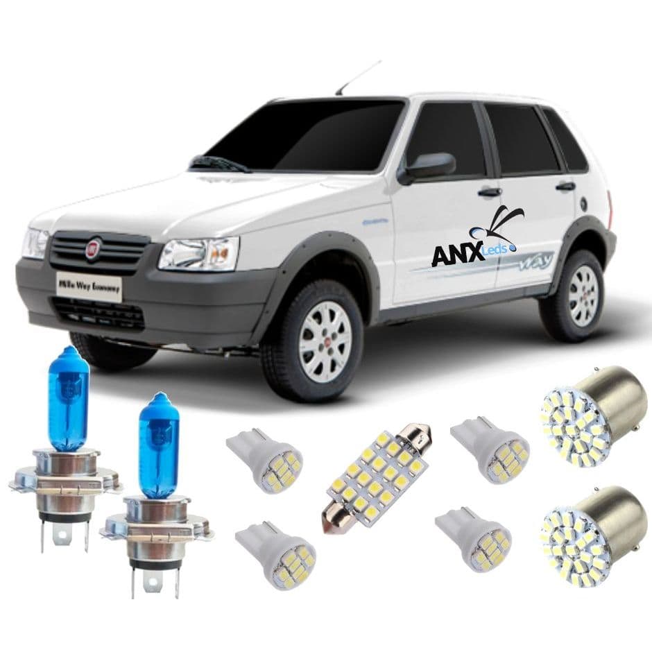 Kit Lampadas Led Uno 91 92 93 94 95 96 97 98 99 00 01 02 03  pingo Torpedo 1156 ré Techone