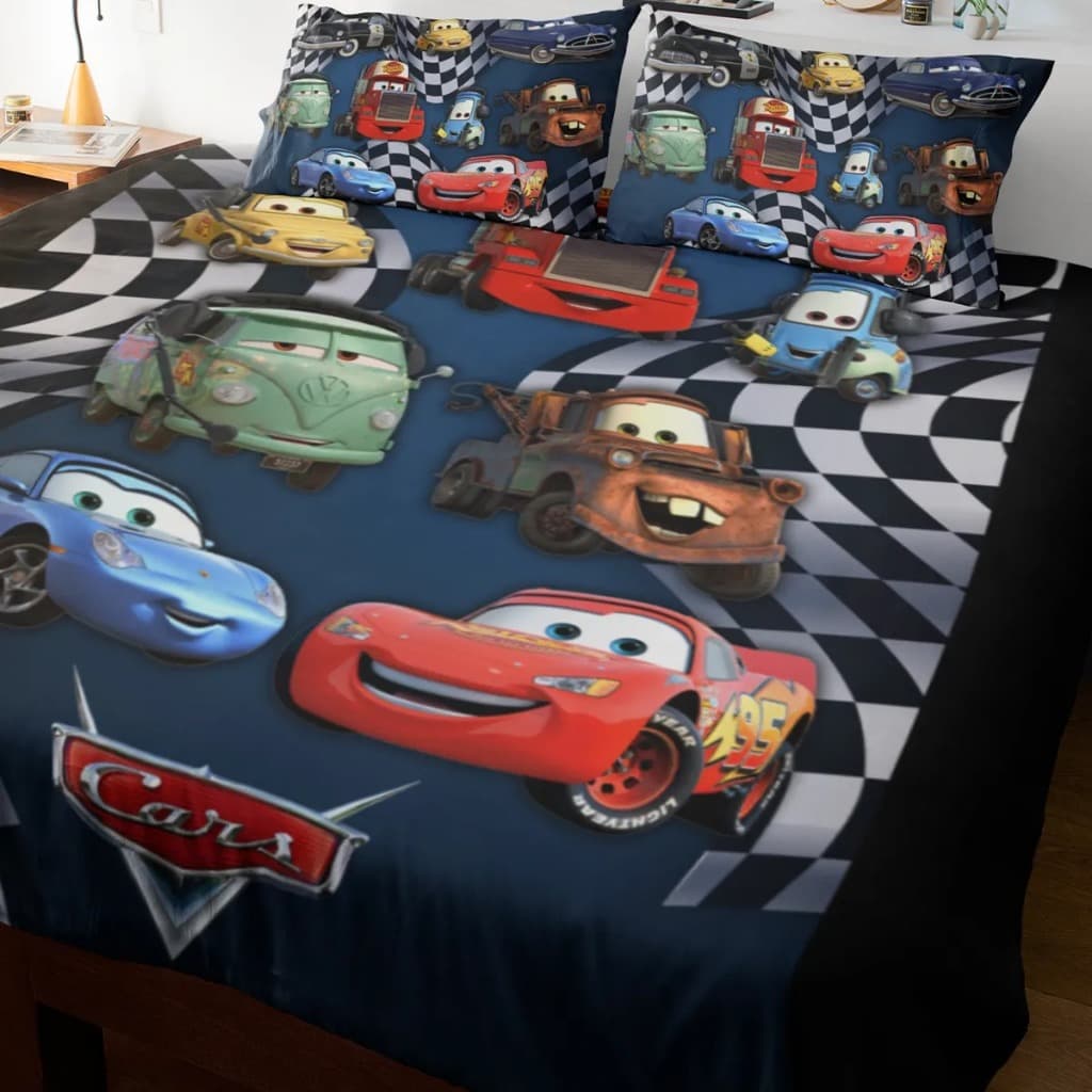 Jogo de Lençol Personalizado Carros Mcqueen