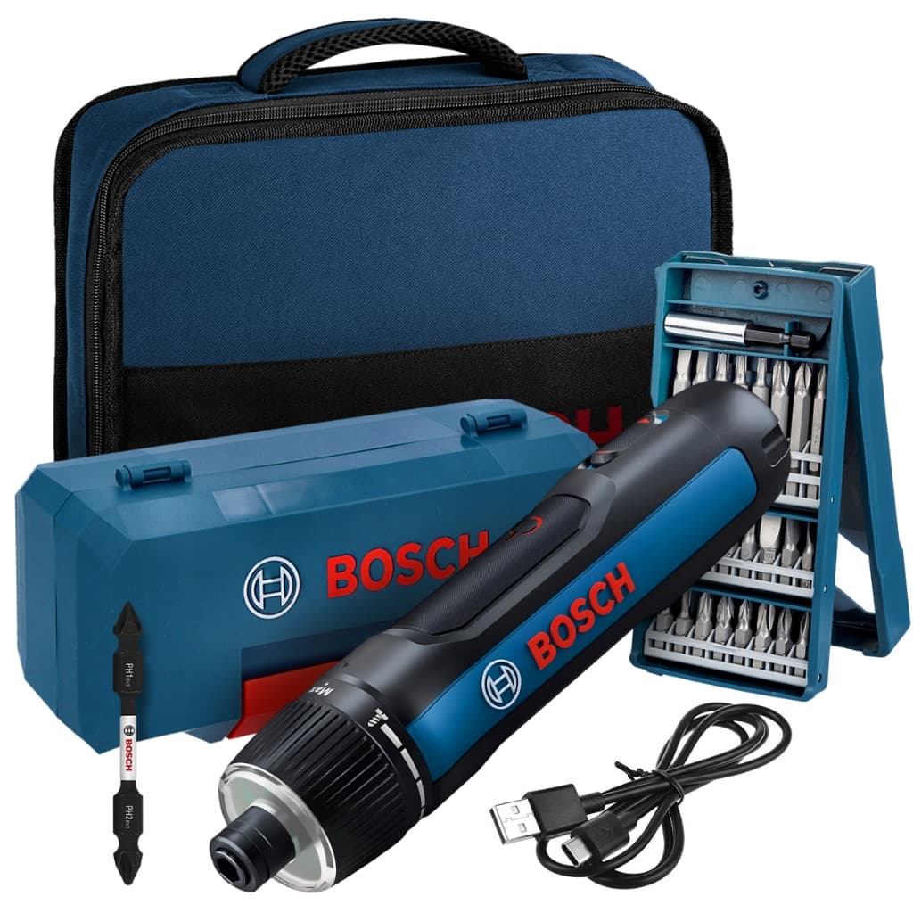 Parafusadeira Bosch GO 3 Geração com Kit de Bits e Bolsa