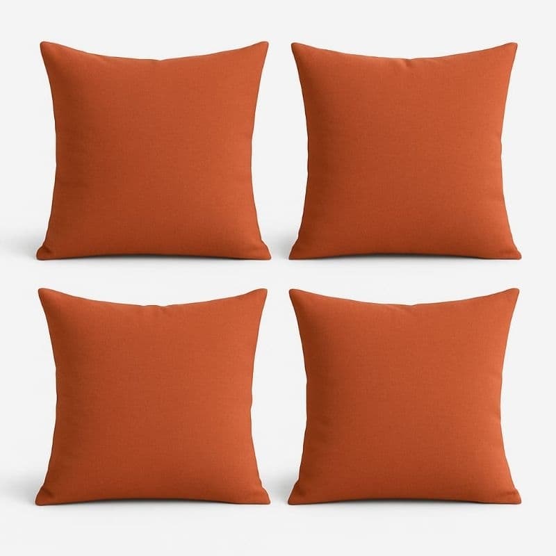 Kit 4 Capas de Almofada Suede 40x40cm - Conforto e Elegância para sua Decoração