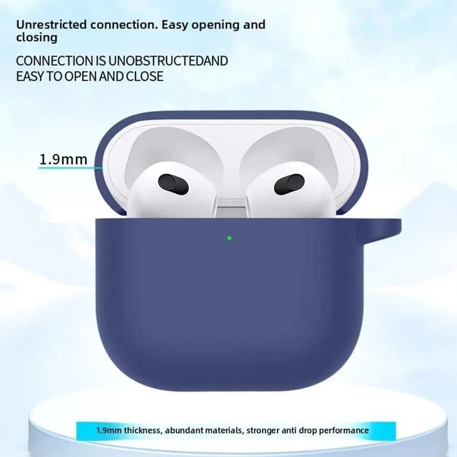 Novo Capa Case capinha de Silicone Protetora para fone Apple AirPods 4