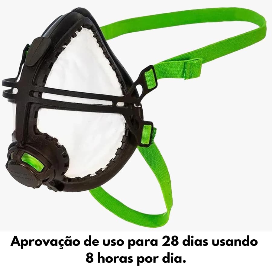 Mascara Respirador Trabalho Industrial Segurança Lite Pro PFF3 Reutilizavel