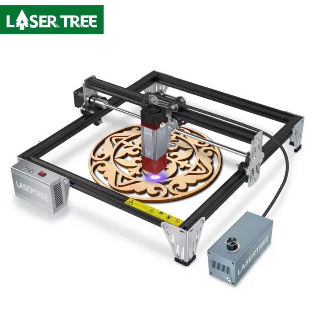 máquina laser lasertree K1 80w/10w, com compressor(corte limpo) gravação e corte -NOVA