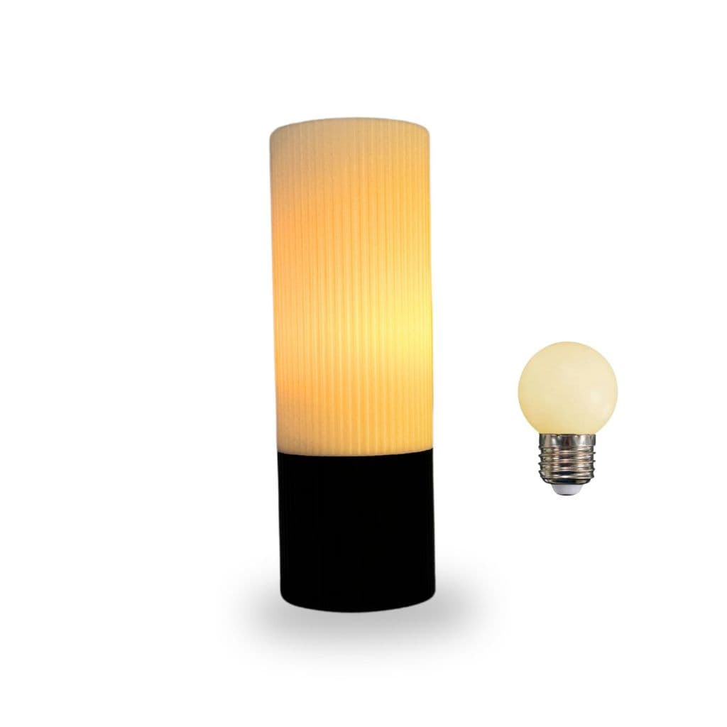 Abajur Luminária Minimalista Plissado Moderno para decorar Mesa de cabeceira/para quarto e sala - Modelo P105
