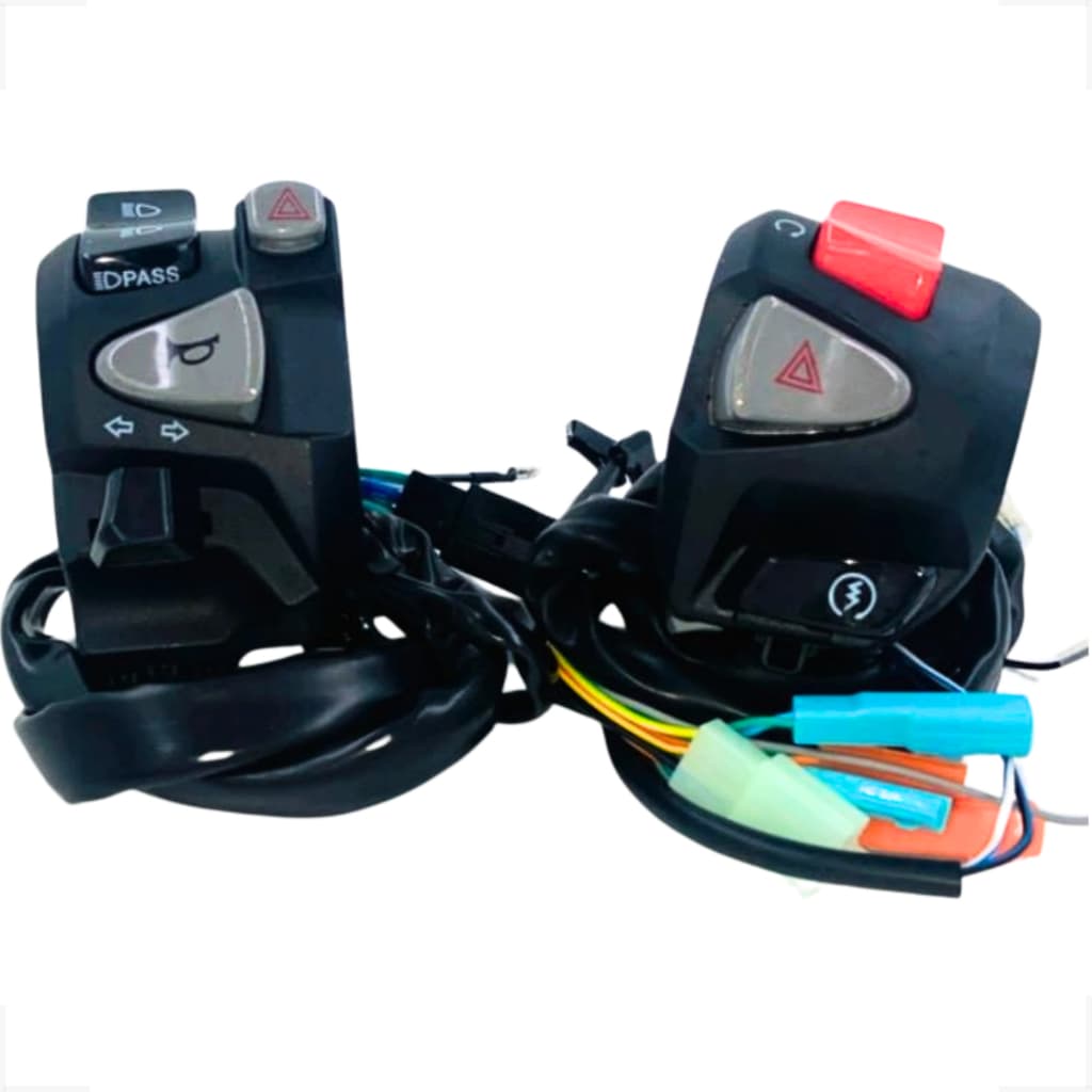 Punho De Partida Cb 500 + Punho De Luz Titan 160 Lampejador Para Cg Titan Fan Start 160 Plug IN Play