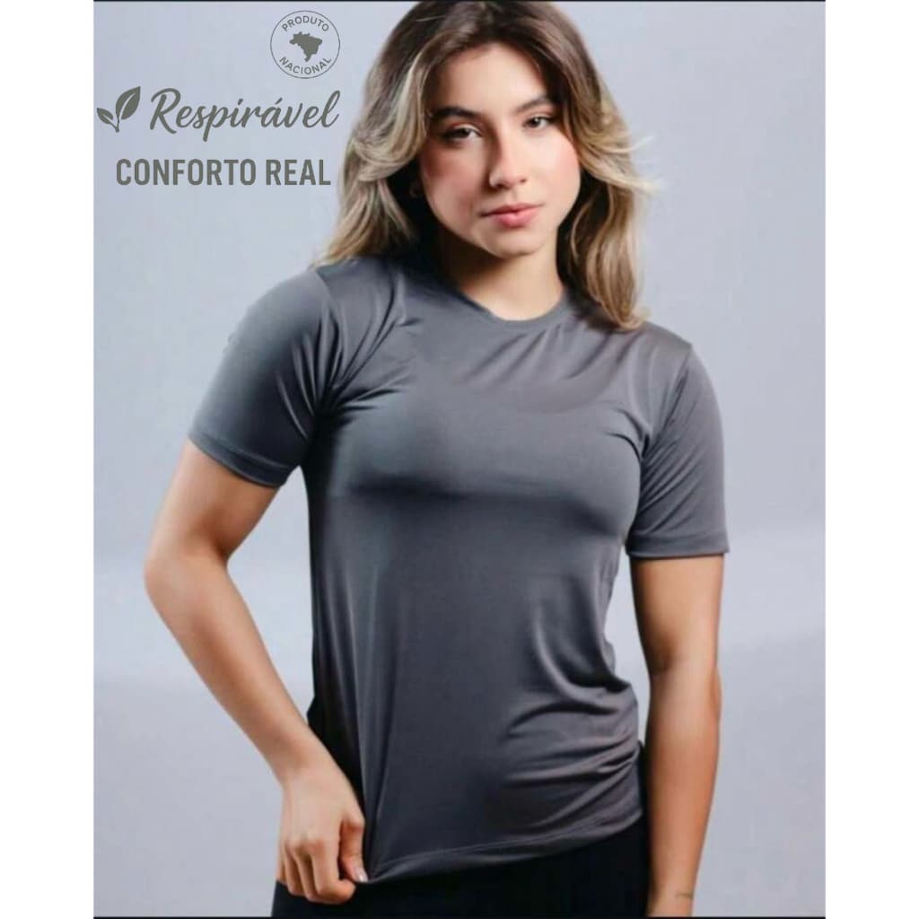 Camisa Dry Fit Manga Curta Treino Academia Confortável P M G GG