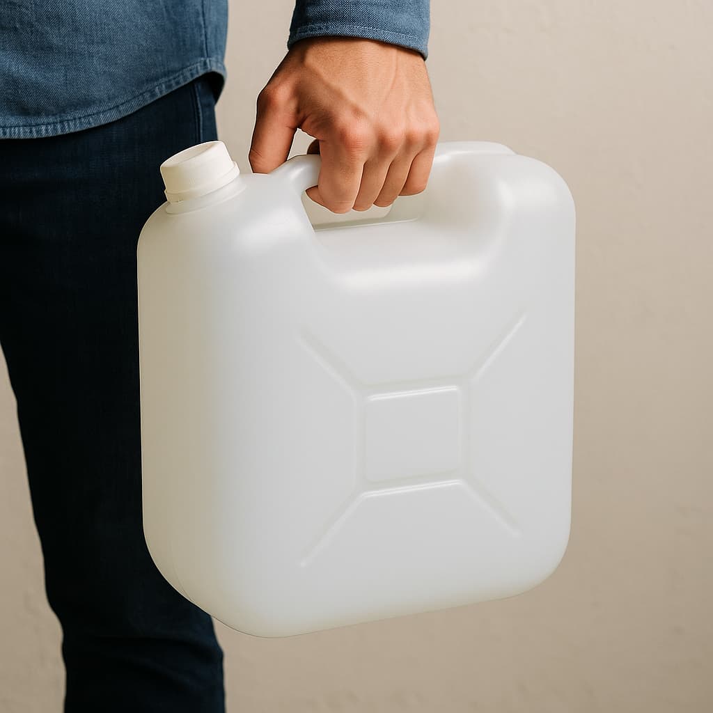 Galão Água Bombona Tanque 10 Litros Prático Tampa Lacre Pead Resistente Reutilizável Reservatório