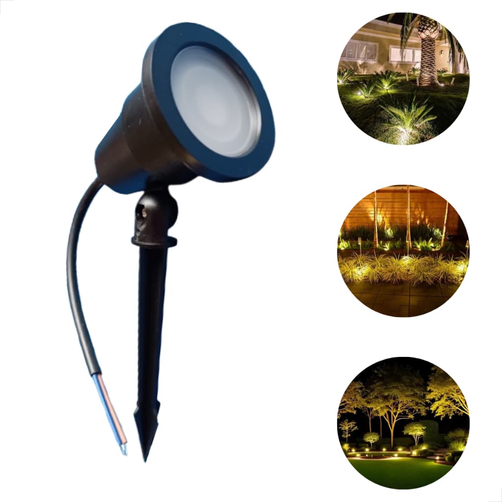 Espeto Luminaria 6w Led Garden De Solo Jardim 110/220 3000k