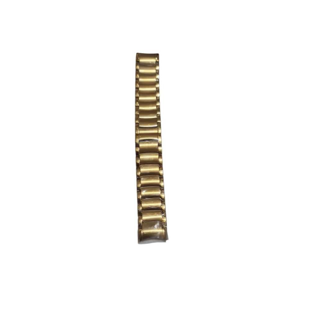 pulseira dourada compatível bulgari 24mm relogio pulso