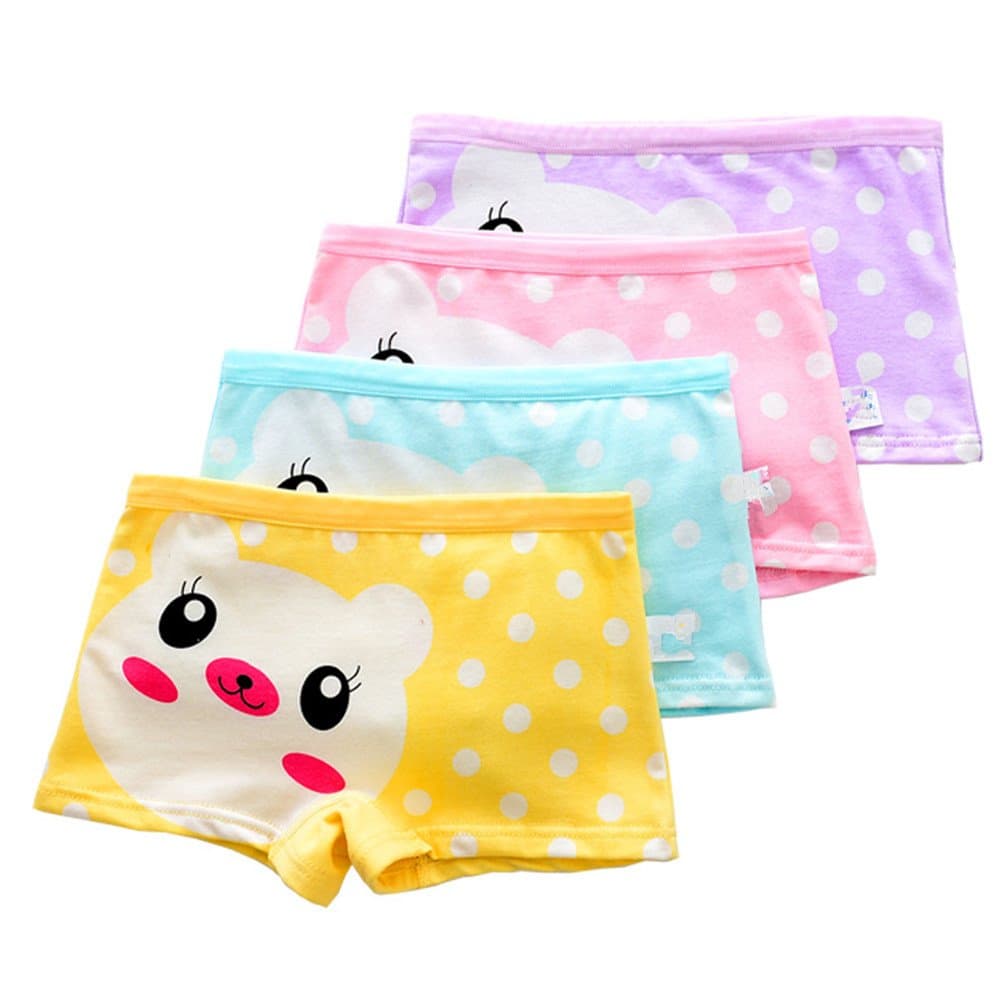 Kit 3,6,9,12 Calcinha Box Shortinho Feminina Menina Infantil Juvenil Boxer Calcinhas Algodão Confortável Criança Estampa