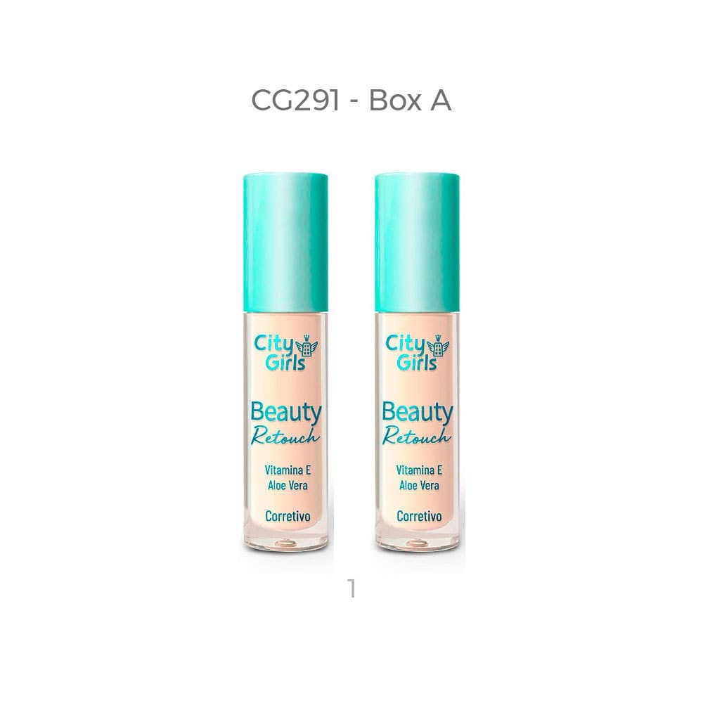 2un. Corretivo Líquido Beauty Retouch - Box A City Girls COR 1