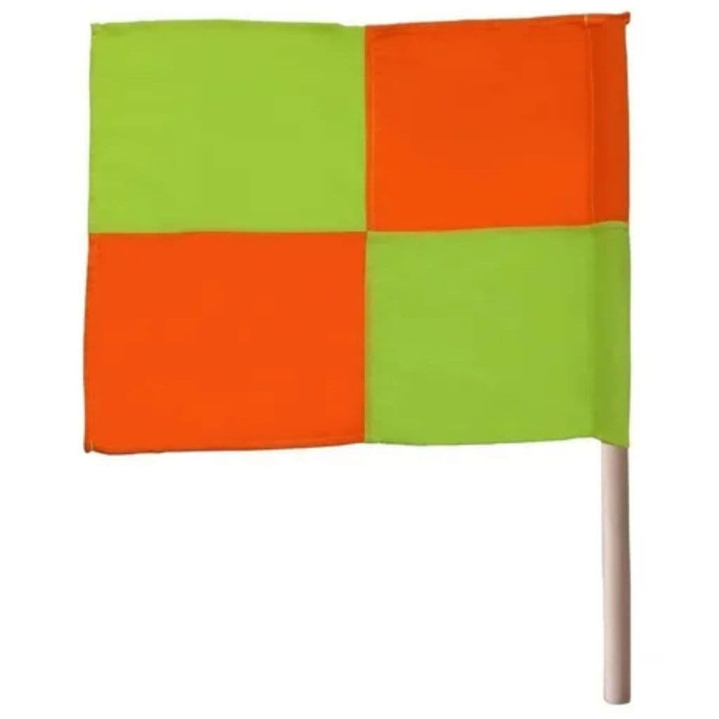 Bandeirola  de sinalizaçao 40 cm  X 40 Cm 60 cm altura cabo madeira  Caixa C/ 05 Unidade.