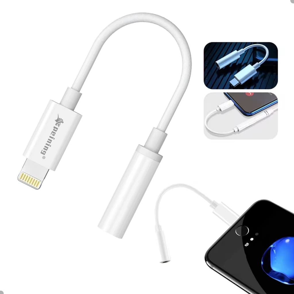 Cabo Adaptador iPhone Apple Lightning Para P2 Original Peining CT02