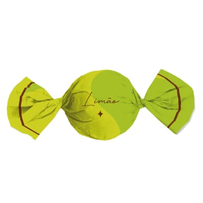 Embalagem Para Trufas e Bombons Sabores Limão 14,5X15,5CM 100 Unidades