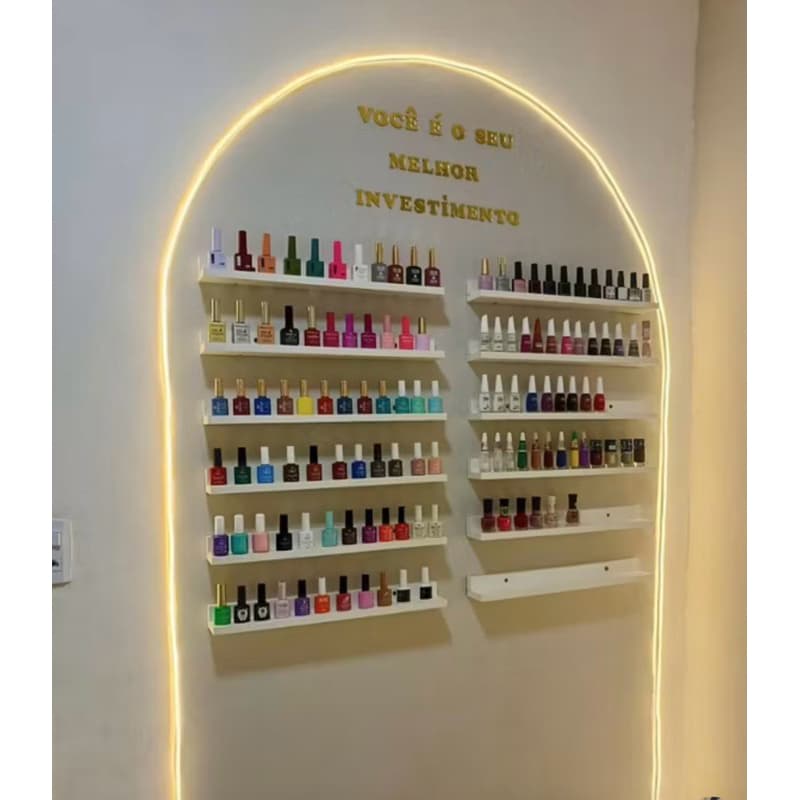 Kit 3 Prateleiras mdf Expositor Esmalte Tintas Tempero Funko