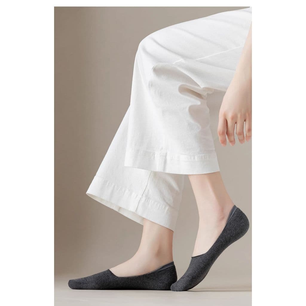 Kit 12/6 pares Meias Invisíveis Femininas Antiderrapantes unico 35-40