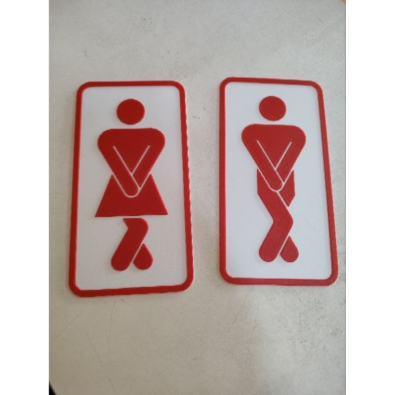 Placas personalizadas de Sinalização Banheiro Masculino Feminino Unissex comércio Restaurantes toilette Plástico