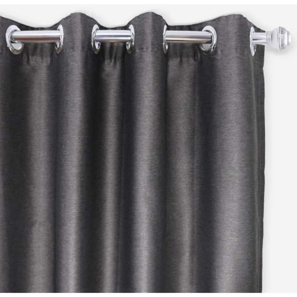 CORTINA CORTA LUZ TECIDO BLEND 2,60L X 1,70A CURTA COR CINZA