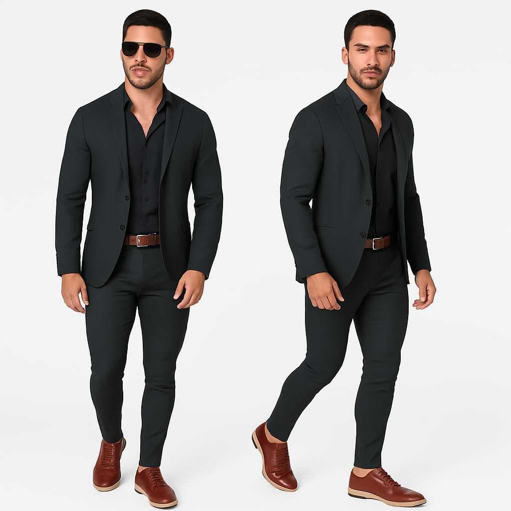 Conjunto Alfaiataria Slim Blazer e Calça