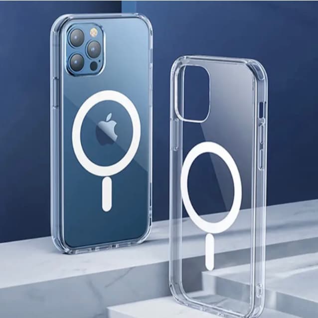 MAGSAFE CLEAR - Capa Transparente Carregamento Por Indução para iPhone 11 Pro  Pro Max