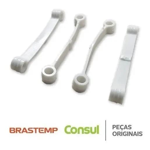 Kit Com 4 Tirante Lavadora Brastemp Consul Branco 326000516 Original