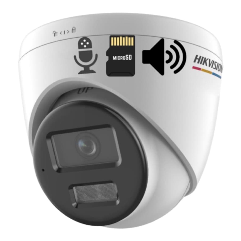 CÂMERA HIKVISION COLORVU DOME DS-2CD1327G2H-LIUF/SRB(2.8MM)