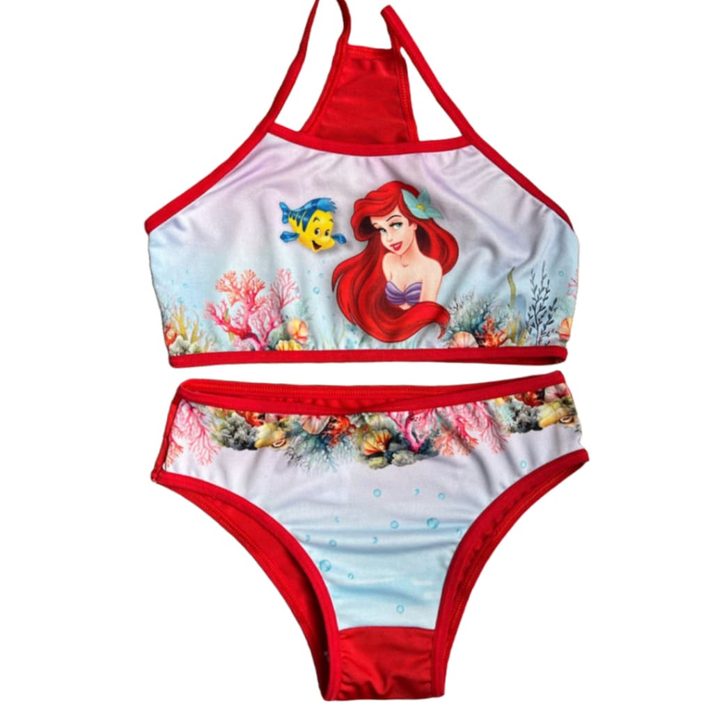 Conjunto Infantil Biquini Feminino  Meninas Sublimado Biquini Estampado desenhos presente natal