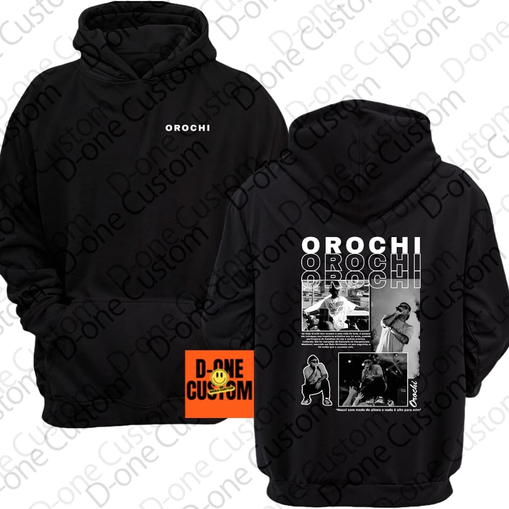 Moletom Estampado Streetwear Masculino E Feminino Orochi Musica Balão Nasci Sem Medo de Altura Rap