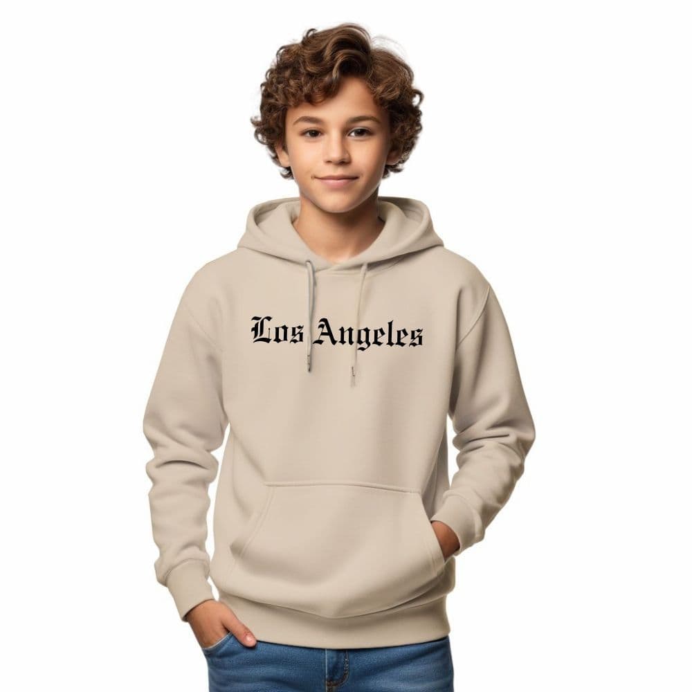 Moletom Infantil Canguru  Los Angeles Unissex Liso infantil Promoção Inverno Blusa Infantil Casaco Infantil