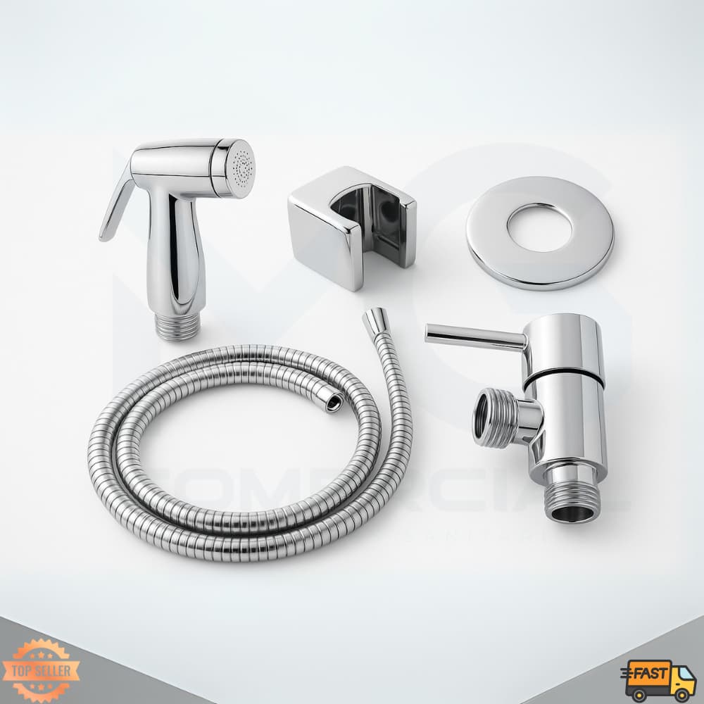 Ducha Higiênica Luxo Abs Cromada Acionamento 1/4 de Volta