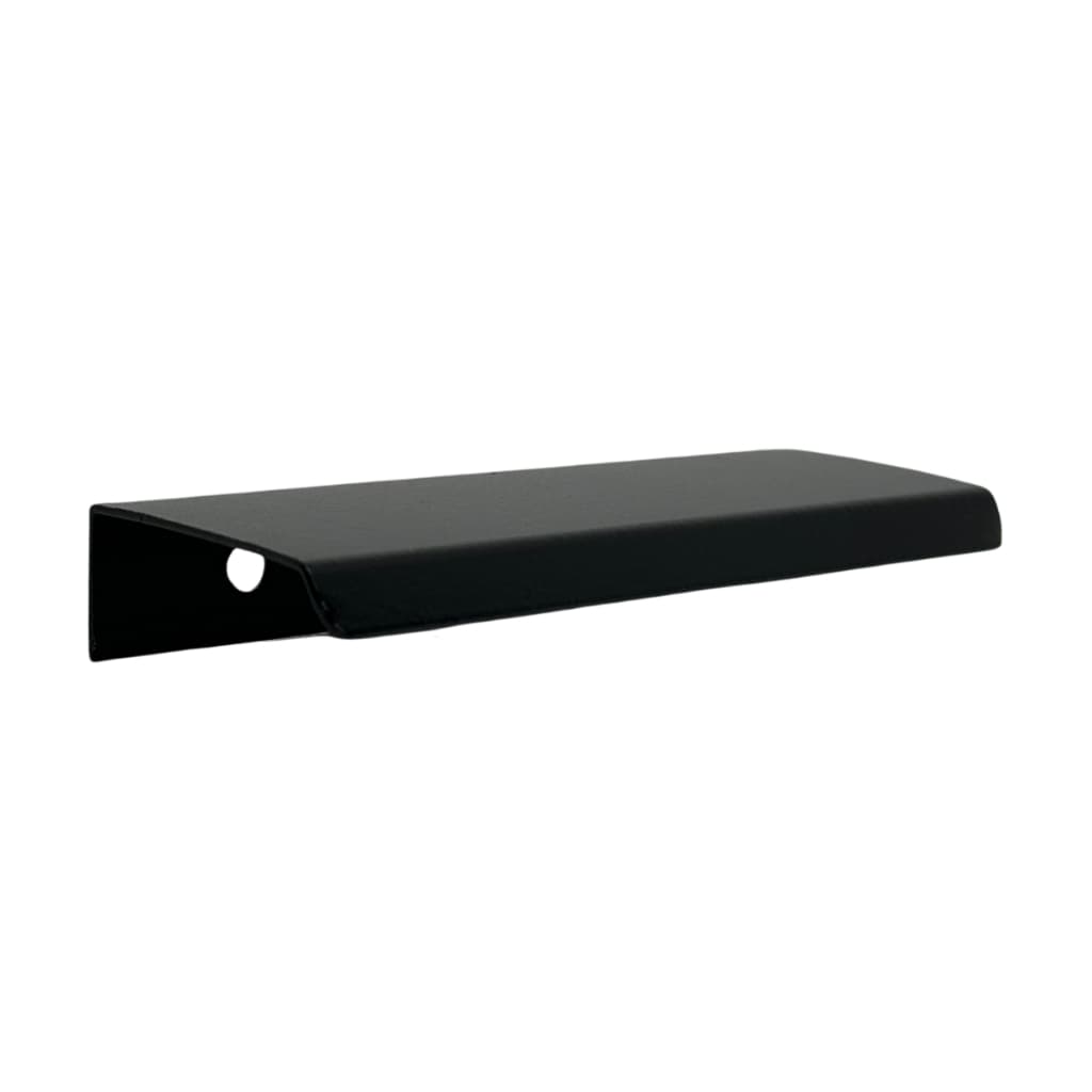 Kit 11 Puxadores FR58 10cm Preto Alukasa Para Móveis Gavetas Armários
