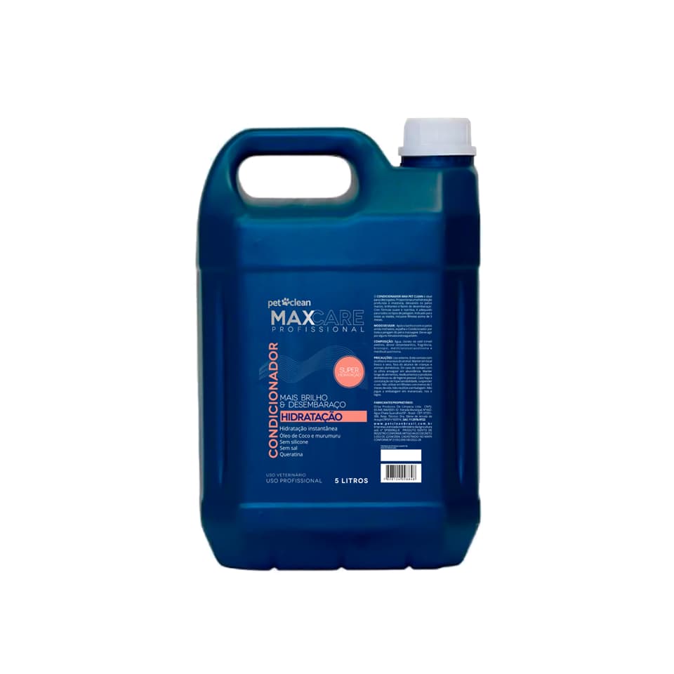 Condicionador Creme Banho Tosa Profissional Pet Clean Max 5l