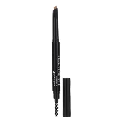 Lápis Sobrancelha Retrátil c/ Pincel Ponta Triangular Wet N Wild Ultimate Brow Taupe
