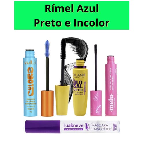 Máscara de Cílios Preto/Rímel Incolor/Transparente Prova D Água Vult/Lua&Neve/Yalanni/Melu/Ruby Rose