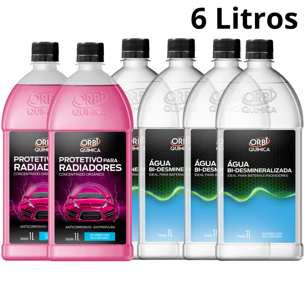 Aditivo Fluido Radiador Rosa Vermelho Concentrado com Agua Desmineralizada Radiador
