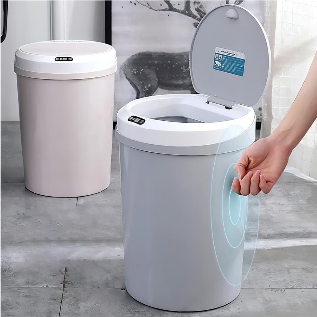 Lixeira Automática 12 Litros com Sensor Inteligente de Proximidade Cesto de Lixo Banheiro Cozinha